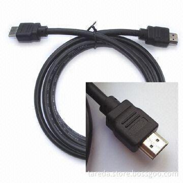 HDMI Cable Assembly, Suitable for LCD Televisions and Monitor, 24K Gold-plated Connector